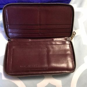 Burgundy leather wallet